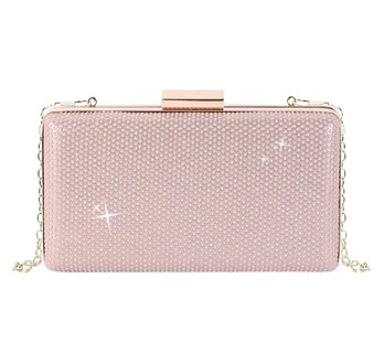 Foto 1 | Foto 1 | Bolso De Mano Brillantes De Dama Para Cóctel, Fiesta, Boda Oro/rosa