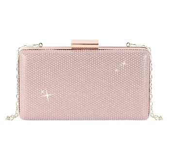 Foto 1 | Foto 1 | Bolso De Mano Brillantes De Dama Para Cóctel, Fiesta, Boda Oro/rosa