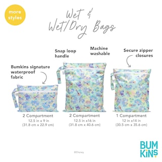 Foto 6 | Foto 6 | Bolsos de Mano Wet Bag y Wet Dry Bumkins Disney Stitch 2 Piezas - Venta Internacional