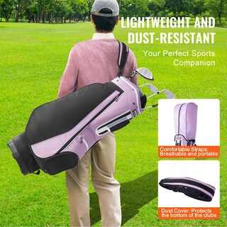 Foto 5 | Foto 5 | Bolsa Para Carrito De Golf Vevor Con Organizador De 14 Posiciones En La Parte Superior, Negro Y Morado - Venta Internacional.