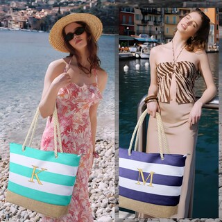 Foto 2 | Foto 2 | Bolsa De Playa Yoolife De Lona Impermeable Con Monograma Para Mujer - Venta Internacional.