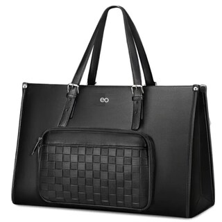 Foto 1 | Foto 1 | Bolsa Tote Térmica Negro De Cuero Con Compartimento Para Lunch Eo Safe Imports Esi-21288 Negro