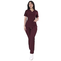 Conjunto Quirúrgico Tinto para Mujer