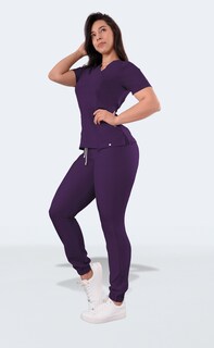 Foto 5 | Foto 5 | Uniforme Médico Quirúrgico Sea Brazil Antifluido Morado para Dama