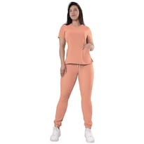Uniforme Médico Quirúrgico Sea Brazil Antifluido color Durazno para Dama
