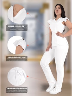 Foto 7 | Foto 7 | Uniforme Médico Quirúrgico Dama Antifluido Sea Brazil