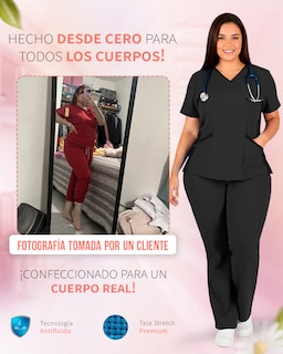 Foto 8 | Foto 8 | Uniforme Médico Quirúrgico Dama Antifluido Sea Brazil