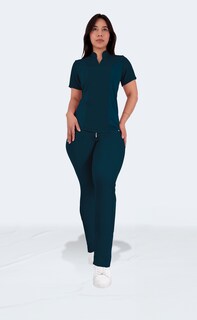 Foto 2 | Foto 2 | Uniforme Quirúrgico Dama Conjunto 3 Pzs Petroleo Sea Brazil