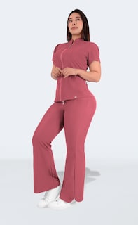 Foto 3 | Foto 3 | Conjunto Uniforme Pijama Quirúrgico Antifluidos Rosa Para Mujer Sea Brazil