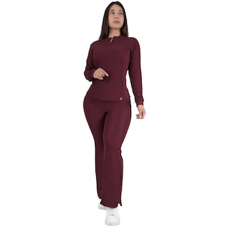Foto 1 | Foto 1 | Pijama Quirúrgica Dama Conjunto Antifluido Vino Manga Larga Mujer Sea Brazil