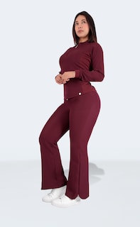 Foto 2 | Foto 2 | Pijama Quirúrgica Dama Conjunto Antifluido Vino Manga Larga Mujer Sea Brazil
