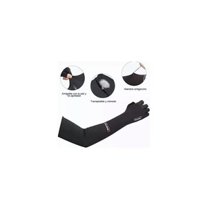 Foto 3 | Foto 3 | Mangas Protectoras UV con Guante Medio Dedos Eo Safe Imports ESI-12182 Azul