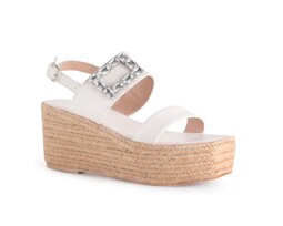 Alpargata Color Beige Adorno Material Sintético