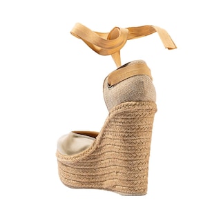 Foto 3 | Foto 3 | Plataforma Alpargata Yute 13cm Para Mujer Walki Aria Dorado