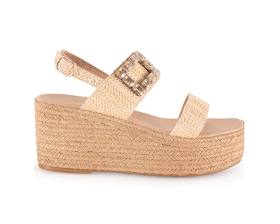 Foto 2 | Foto 2 | Alpargata Color Beige Adorno Material Sintético