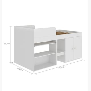 Foto 4 | Foto 4 | Cama Individual Skal Living Multifuncional con Mesa de Estudio Incorporada
