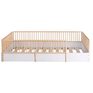Foto 2 | Foto 2 | Cama Cuna Individual Montessori Natural Sin Barniz - Melamina Blanca