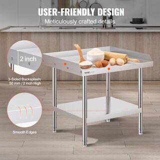 Foto 4 | Foto 4 | Soporte Para Parrilla Vevor De Acero Inoxidable, 60 X 70 X 60 Cm, Con Estante - Venta Internacional.