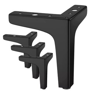 Foto 1 | Foto 1 | Patas de Muebles Elevadores 4 Piezas 10 cm Negro