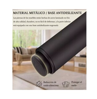 Foto 2 | Foto 2 | Patas Ajustables Lab.G Negras de Metal para Muebles 12-18 cm 4 Piezas