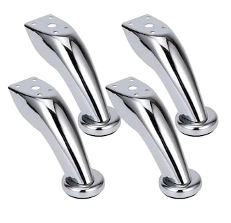 Foto 1 | Foto 1 | Patas Para Sofá Mueble Cama Curvas Cromo C/tornillos 4 Pzas Plata