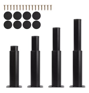 Foto 1 | Foto 1 | Patas para Muebles Lab.G Ajustable 8-12 cm 4 Piezas Negro