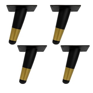 Foto 1 | Foto 1 | Kit 4 Patas Metálicas Jauz Color Negro Y Dorado