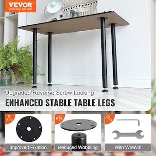Foto 2 | Foto 2 | Juego De 4 Patas De Escritorio Ajustables Vevor De 71 Cm De Acero Reforzado - Venta Internacional.