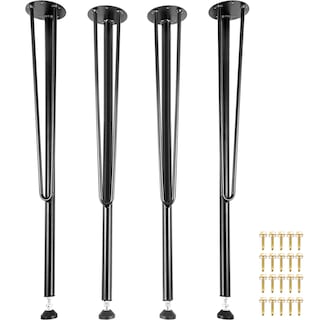 Foto 1 | Foto 1 | Patas De Mesa Vevor Hairpin De 71 Cm, Juego De 4 Unidades, Resistentes, Negras - Venta Internacional.