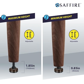 Foto 4 | Foto 4 | Niveladores Ajustables Para Muebles Saffire Color Marrón Oscuro (paquete De 8) - Venta Internacional.