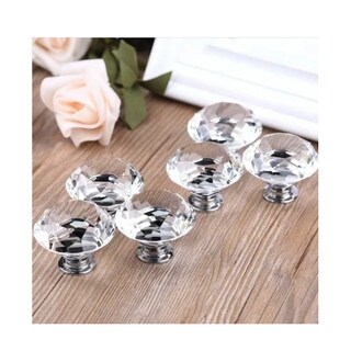 Foto 4 | Foto 4 | Pomo De Cristal Para Cajón, Lab.g 30 Mm, 20 Piezas Plata
