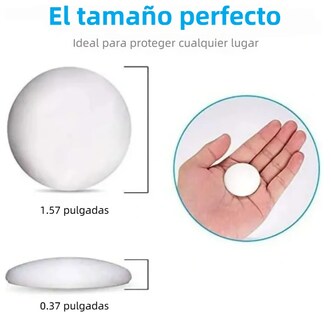 Foto 2 | Foto 2 | Absorbentes Premium Xtellar Para Puertas De Silicona Pack De 10 Protectores De Pared Silenciosos Y Duraderos