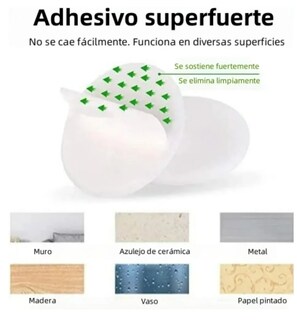 Foto 4 | Foto 4 | Absorbentes Premium Xtellar Para Puertas De Silicona Pack De 10 Protectores De Pared Silenciosos Y Duraderos