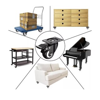 Foto 5 | Foto 5 | Ruedas Giratorias con Freno para Muebles y Vehículos de PVC 8 Piezas