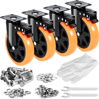 Foto 1 | Foto 1 | Juego De 4 Platos Giratorios Vevor De 6 Pulgadas De Caster Wheels Para 2800 Libras - Venta Internacional.