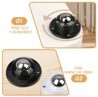 Foto 3 | Foto 3 | Kit Xtellar Premium De Ruedas Giratorias 360° Autoadhesivas Para Muebles, Soportan 400kg (8 Unidades)