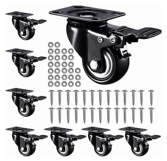 Foto 1 | Foto 1 | Set Premium Xtellar De 8 Ruedas Giratorias De Pvc 2 Pulgadas Con Freno - Multifuncionales Y Silenciosas