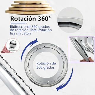 Foto 3 | Foto 3 | Dúo De Bases Giratorias Xtellar De 12 Pulgadas Para Muebles, Resistencia Premium, Rotación 360°