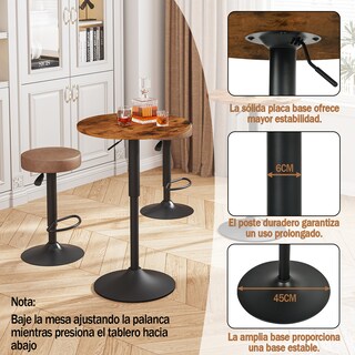 Foto 5 | Foto 5 | Mesa De Barra Ajustable Yatahome Madera