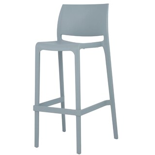 Foto 1 | Foto 1 | Banco Alto Moderno Lagoona 7211B9*BS color Gris para Barra Comedor Bar Sencillo