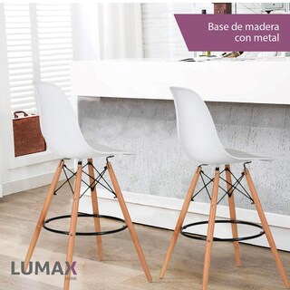 Foto 5 | Foto 5 | Set 4 Sillas Lumax Respaldo Alto Blancas