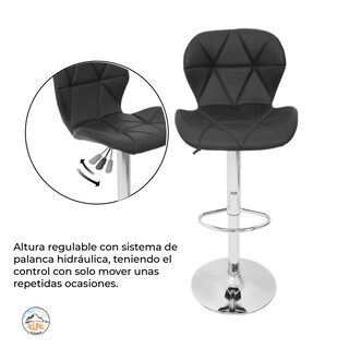 Foto 4 | Foto 4 | Set 2 Bancos Altos Pallpall Negro