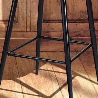 Foto 8 | Foto 8 | Set De 2 Taburetes De Bar Furniturer Aldridge Gris 47.5 X 47.5 X 97 Cm