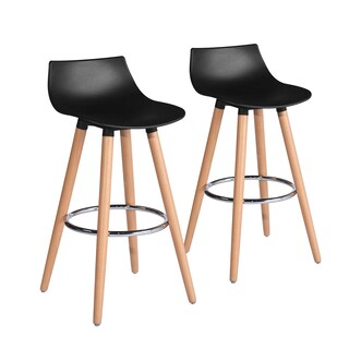 Foto 1 | Foto 1 | Set De 2 Taburetes De Bar Furniturer Delie Negro 41.5 X 41.5 X 82.5 Cm