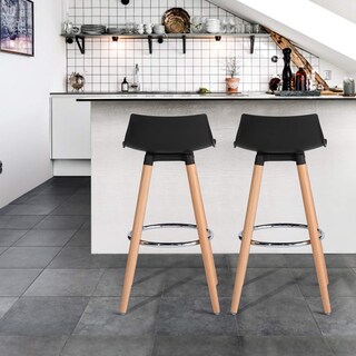 Foto 3 | Foto 3 | Set De 2 Taburetes De Bar Furniturer Delie Negro 41.5 X 41.5 X 82.5 Cm