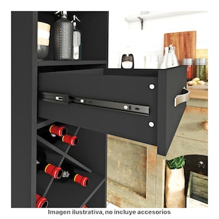 Foto 4 | Foto 4 | Cava Malbec 1 Cajón Playcon 42 x 180 cm Tablero Liso color Negro