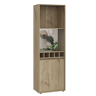Foto 3 | Foto 3 | Mueble Bar Prana Alto color Duna Espacio Para Copas y Vasos Virtual Muebles