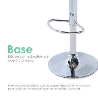 Foto 8 | Foto 8 | Silla de Bar Ilios Innova Acolchada con Respaldo Geométrico Azul