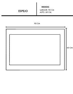 Foto 5 | Foto 5 | Espejo De Pared Decomobil 60x90 Cm Con Marco Decorativo