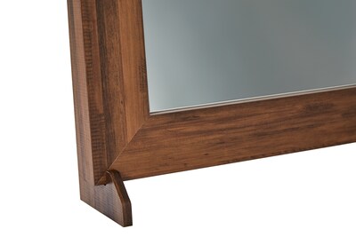 Foto 5 | Foto 5 | Espejo Con Soporte De Pie Con Marco De Madera Industrializada Estílo Rústico Para Decoración